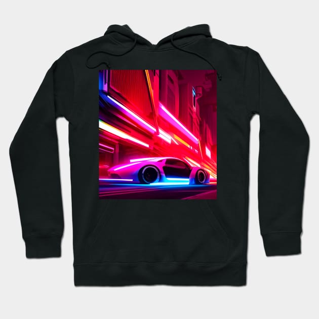 Neon Speed Light Speed Racer Hoodie by TshirtLABS